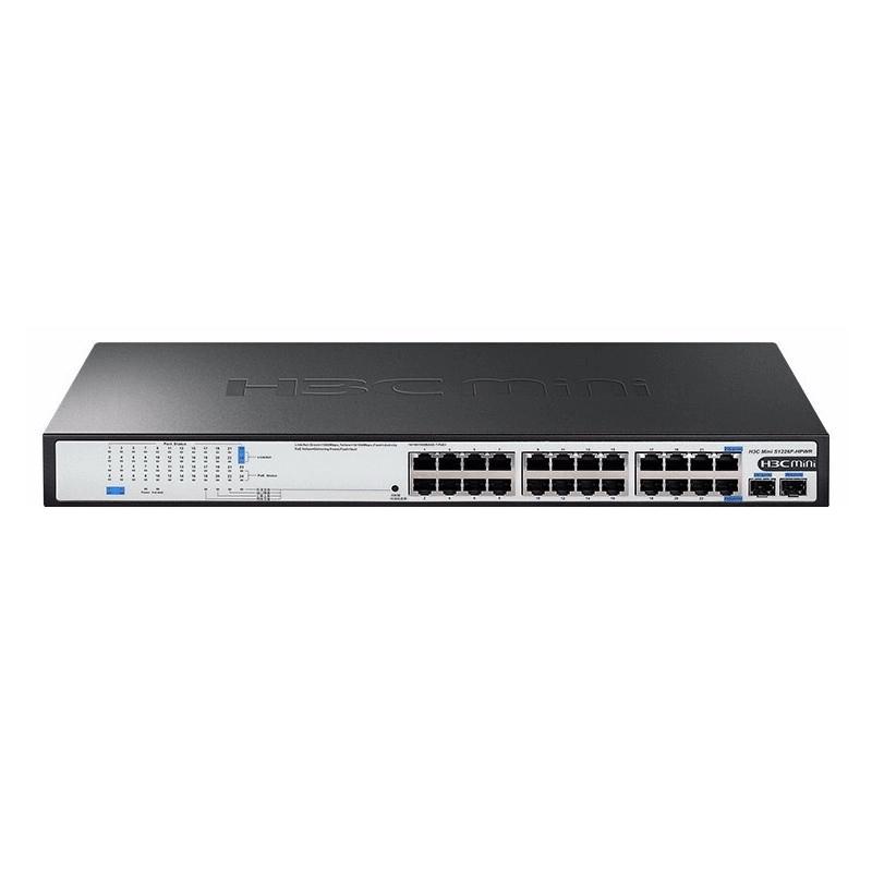 H3C S1226F-HPWR 24-Port Gigabit Unmanaged PoE Switch