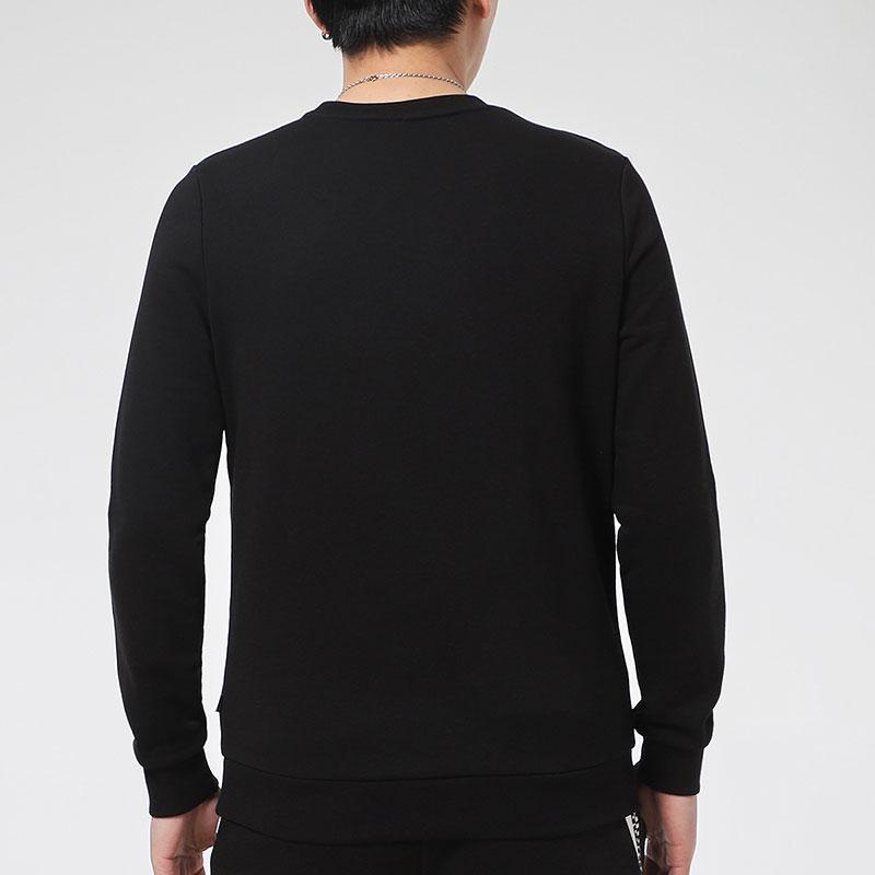 Puma Casual Sports Knit Crew Neck Sweatshirt Men Tops Black 589034-01