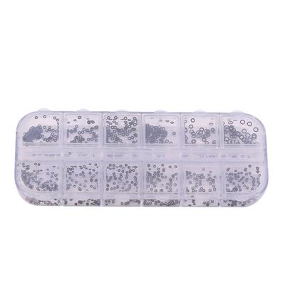 1.4-2.8mm 12 Sizes Rubber Rings Watches Gaskets Tiny Crown O Ring Box Set for Waterproof Seal