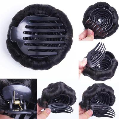 Synthetische Kapselknop Haarclips Met Diamant Kleurrijk Glanzend Voor Vrouwen Paardenstaart Klauwclip Levensgetrouwe Haardel Styling Tools