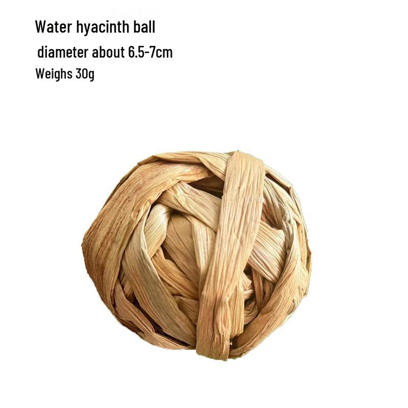 Natural Handmade Woven Rattan Teething and Chew Toy for Rabbits, Hamsters, and Chinchillas - Boredom Relief Ball