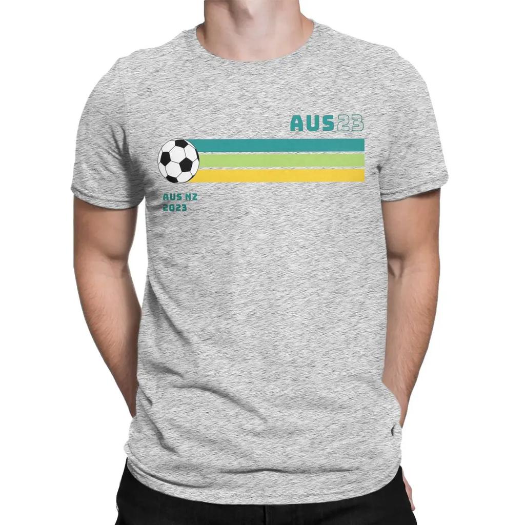 Matildas Australia Womens Soccer Men T Shirts Tee Shirt Short Sleeve Round Neck T-Shirts Pure Cotton Birthday Gift Clothing