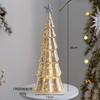 Glowing Glass Christmas Tree Ornaments Home Luminous Desktop Decoration Led Night Light Party Xmas Decorations Festival Kid Gift