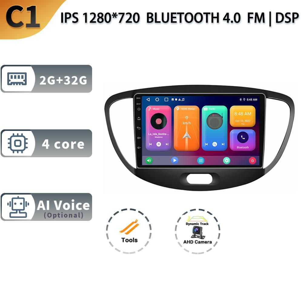 Android 13 For Hyundai I10 Year 2010-2013 Auto Car Radio Multimedia Navigation Car GPS Carplay Radio 2 Din Screen
