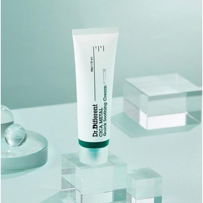 DR.DIFFERENT Cica Metal Quick Soothing Cream 50g (1 / 2 Pcs)