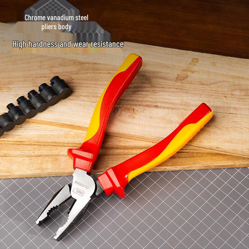 Deli 8-inch Insulated Electrician's Pliers