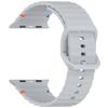Wave Pattern Silicone Strap: Compatible with Apple Watch Series 7/8/9/10, Colorful Buckle, Ultra Replacement Wristband