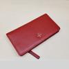 A Simple, Slim Women's Long Wallet Made of Natural Cowhide Leather.