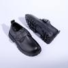 Foreign trade wholesale 2026 new pure black student season school shoes British style African children's shoes PU leather boys' leather shoes