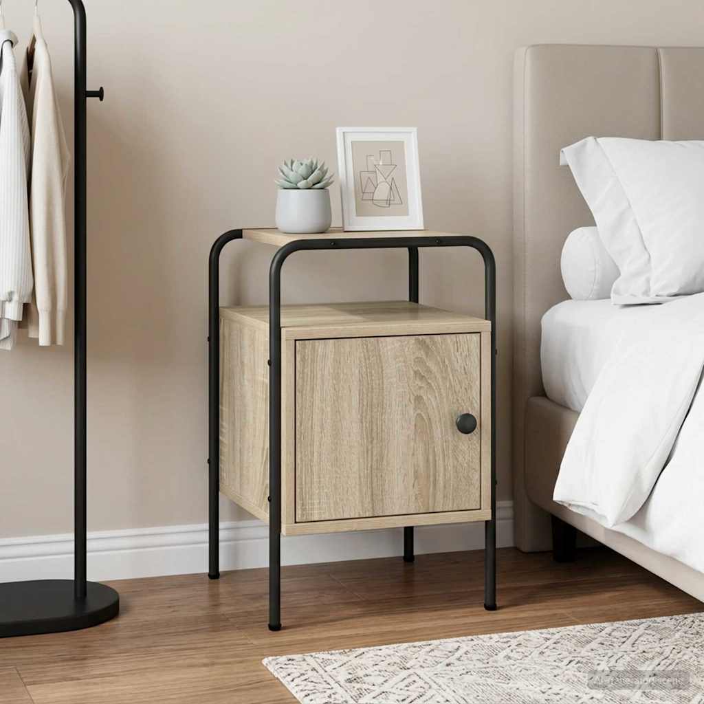 Nightstand Sonoma Oak 35 X 36.5 X 56 Cm Engineered Wood