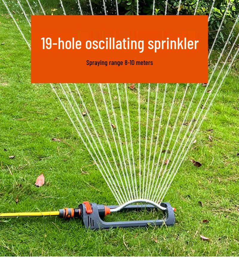 19-Hole Automatic Swing Sprinkler for Concrete Bridge and Yard Maintenance
