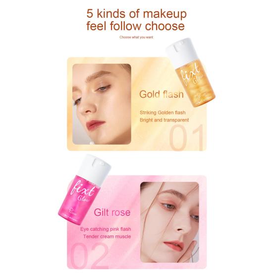 Bronzer Highlighter Spray Spray Refreshing and Brightening Skin Evenly Covered with Pearl Moisturizing Makeup