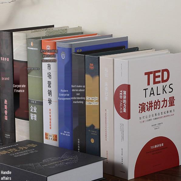 Xianci Chinese Office Decorative Fake Book for Study or Shop Display