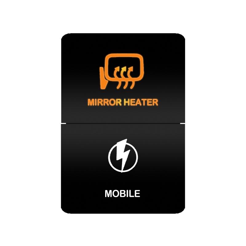 12V 24V LED Rocker Switch Dual Button ON/OFF Amber White Light for LED Light Bar Fog Lights Jeep Toyota 4Runner Land Cruiser