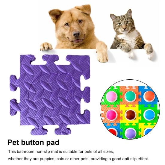 Pet Button Pad Anti-Slip Pet Communication Mat Innovative Innovative Pet Play Floor