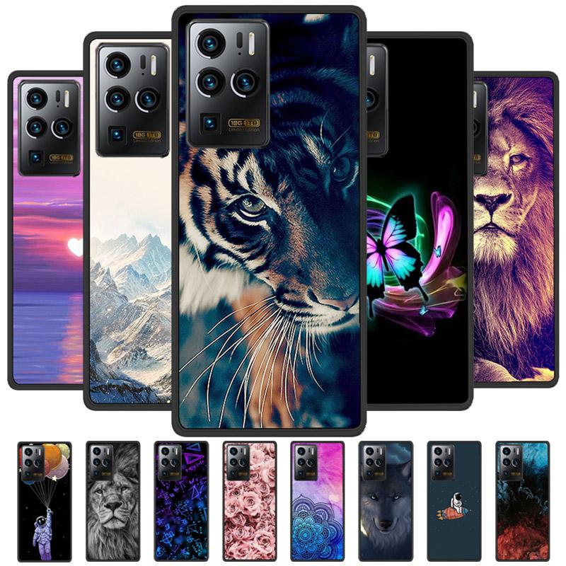 Für ZTE Axon 30 Ultra 5G Stoßfeste Silikon-Weich-TPU-Handyhülle Für ZTE Axon 30 Ultra Mode Cartoon Schutzhüllen Cover