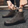 2025 Herren Chelsea Boots Winter Neu Wasserdicht Warm Arbeitsstiefeletten Retro-Stil Vielseitig Bequem Hoher Schaft Lässige Sneaker