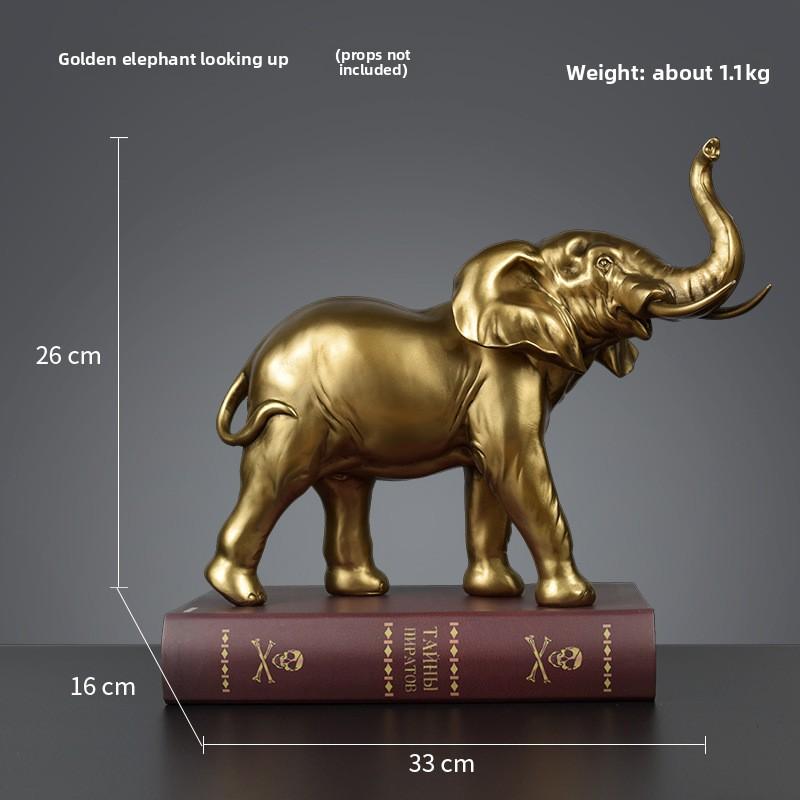 Simulation Elefant Harz Handwerkskunst Ornament Haus Schreibtisch Wohnzimmer Couchtisch Weinschrank Statue Dekoration