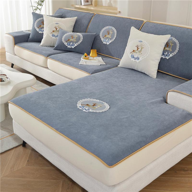 Pokrowiec na sofę Chenille Stretch Pokrowiec na cały pokrowiec Poduszka na leniwą sofę Cztery pory roku Uniwersalny pokrowiec na siedzenie