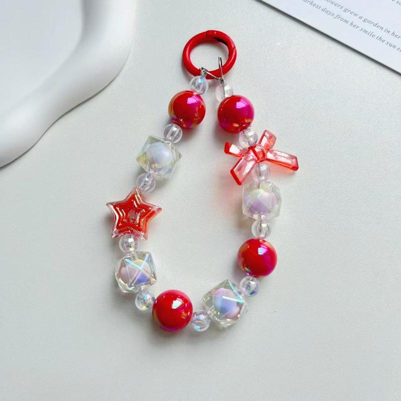 Candy Color Wrist Lanyard Keychain & Bag Charm Pendant