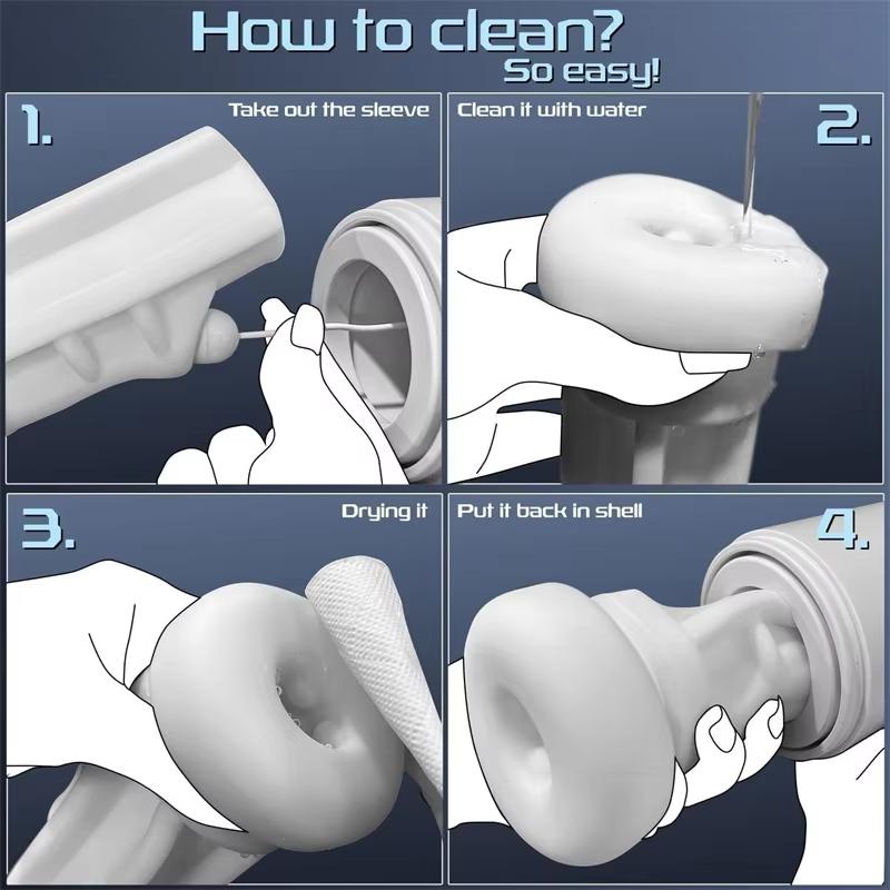 2025 New Automatic Male Device, Adult Toys Male Device with 4 Kinds of Thrust and 4 Kinds of Sucking and 10 Kinds of Vibration Modes