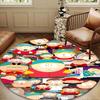 South Friends Adventure Round Rug for Livingroom,Bedroom, Palyroom, Chair Rug, Area rug, Circle Carpet, Large Size Fan Christmas gift