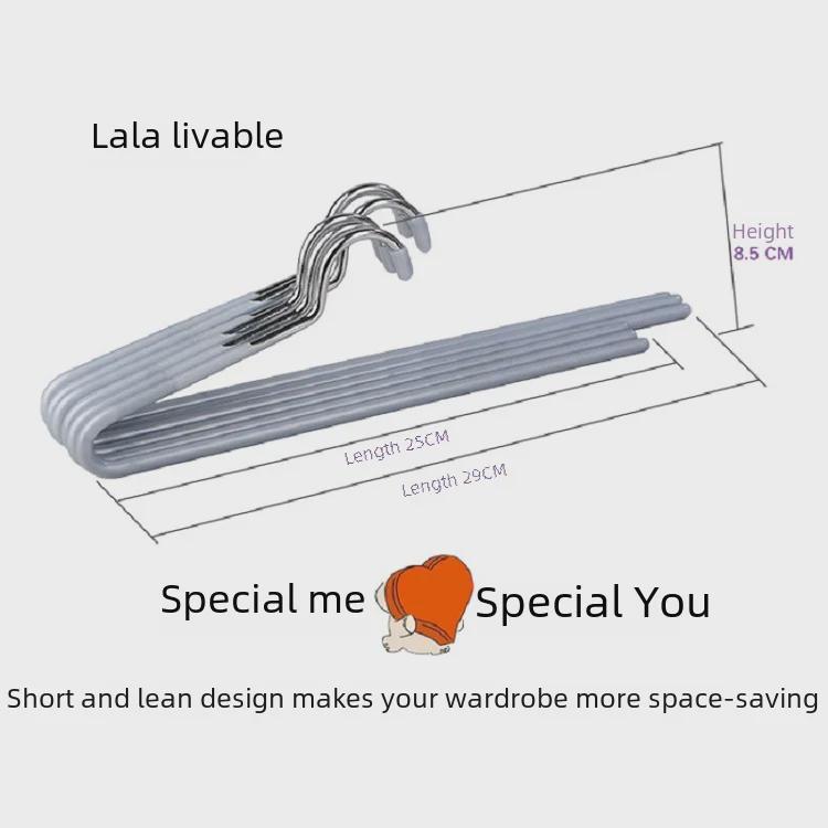 10-Pack Lala Livable Z-Shaped Pants Rack, Streamlined Design (25-29cm), Hanging Storage Solution