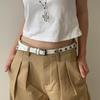 Women's Versatile Leather Rivet Belt & Waist Chain - Casual, High-End, Light Luxury Fashion Accessory