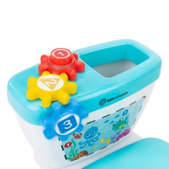 BABY EINSTEIN Mini Toddler Toilet with Included Toilet Seat Reducer, Musical Flush, Fun, Baby Gift