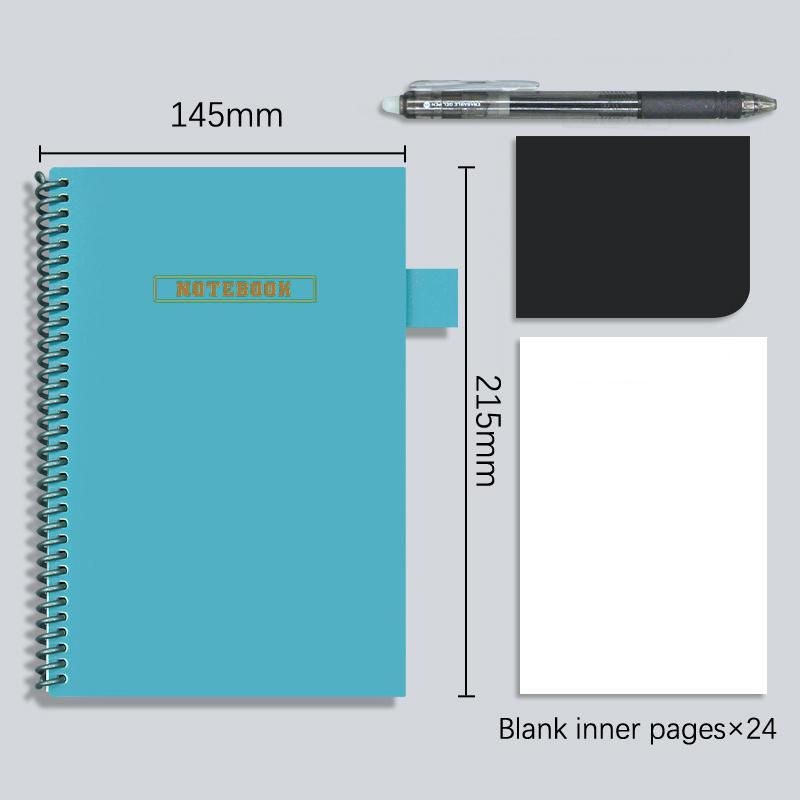 A5 Reusable Whiteboard Notebook With Free Whiteboard Pen Erasing Cloth Weekly Planner Portable Notebooks