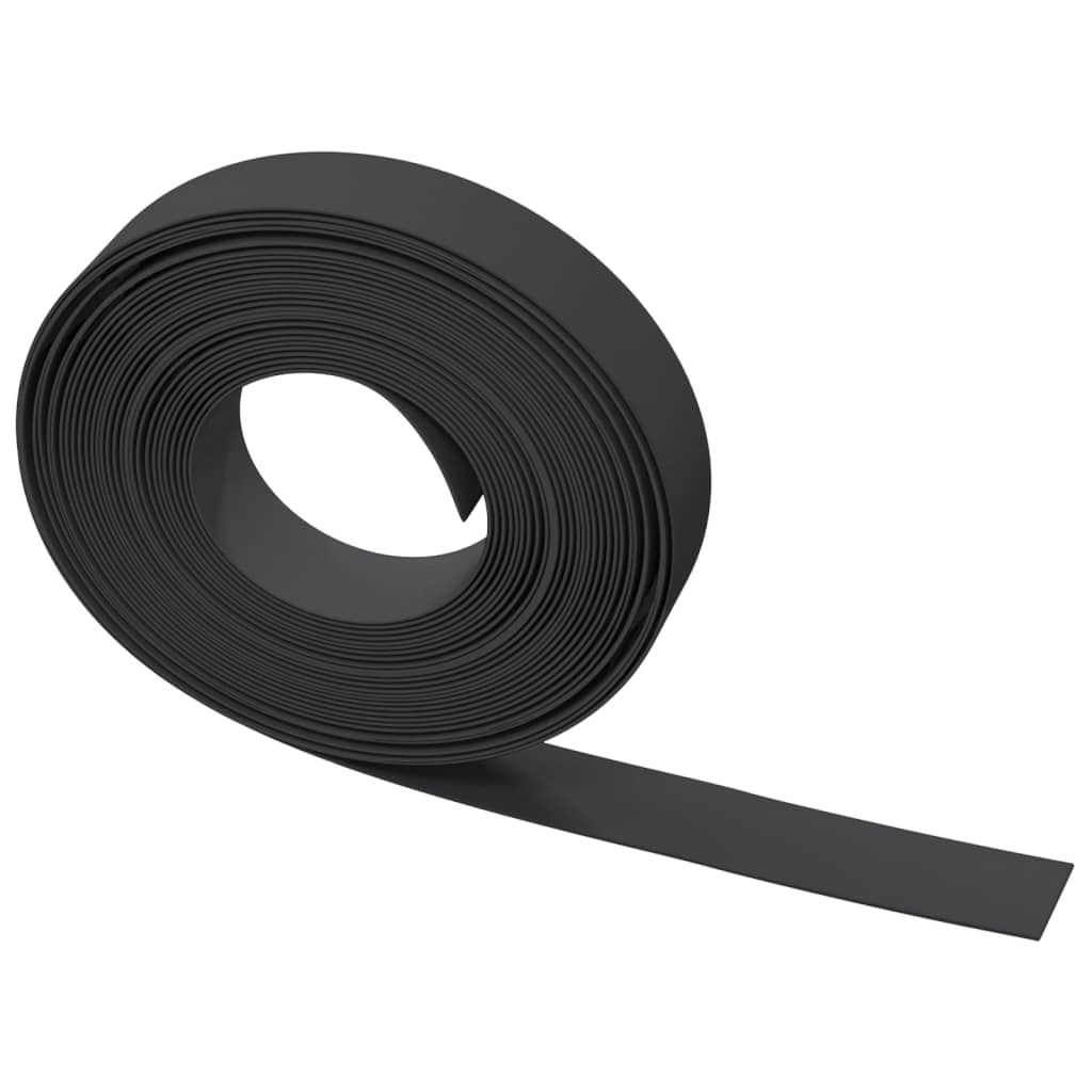 Lawn Edging Black 10 M * 10 Cm Polyethylene