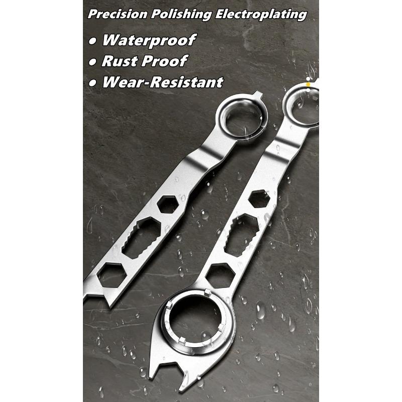 Multifunction Grinder Wrench Tool 4 Claw Double Ended Grinder Removal Wrench Angle Grinder Wrench Spanner with 4 Prong Lock