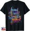 Trucker American Flag Big Rig Semi Truck Driver Unisex T-Shirt