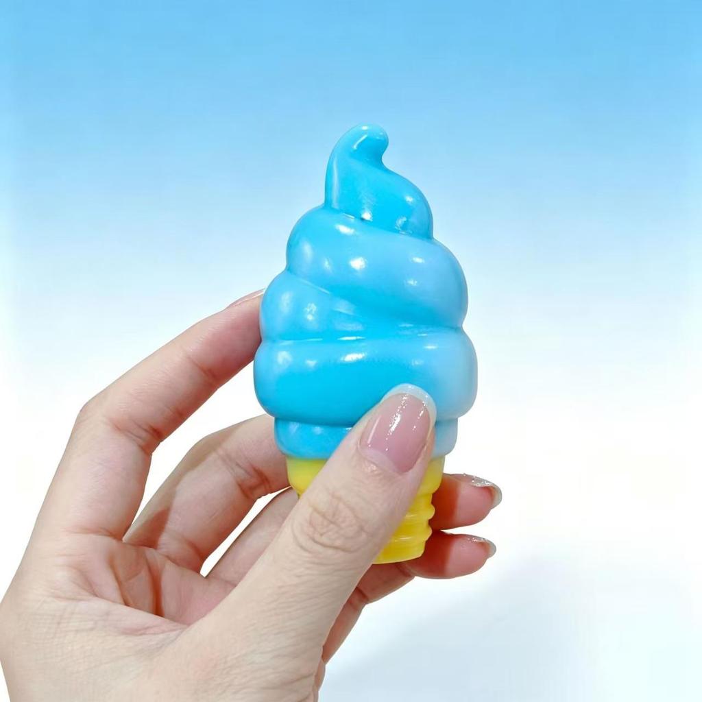 Needoh Squeeze Toy: Maltose Jellyfish with Wiggle Tentacles and Slow-Rebound Ice Cube