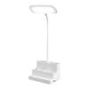 LED Reading Lamp Rechargeable Eye-Caring Lamp With Pen Organizer And Phone Holder 3 Lighting Modes Stepless Dimming Lamp For
