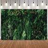 Tropical Leaves Backdrop Various Green Plants Fern Palm Leaf Elements Photo Background For Jungle Theme Birthday Party Portrait11