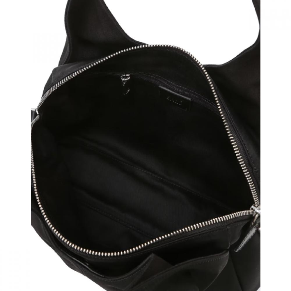 Daks Foret Black Cowhide   Nylon Tote Bag S Dcba6f010bk