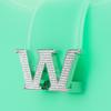 Alexander Wang W Legacy Crystal-Embellished W Logo Clasp PVC Handheld Single Shoulder Bag Small Female Mint Green