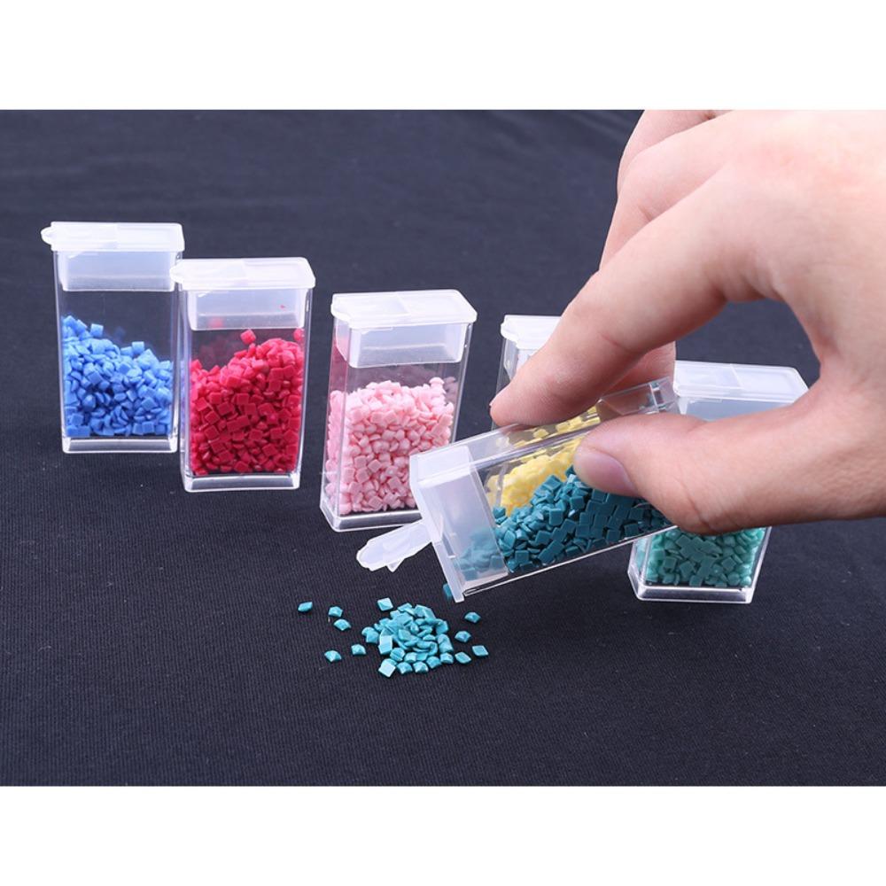 Transparent Jewelry Drill Storage Box Thicken Rhinestone Beads Containers Crafts Accessories