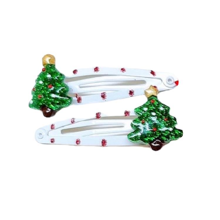 Popular Christmas Hair Clip Nonslip Strong Clip Christmas Theme Designs For Women and Child Everyday Hair Ornament 1Pair