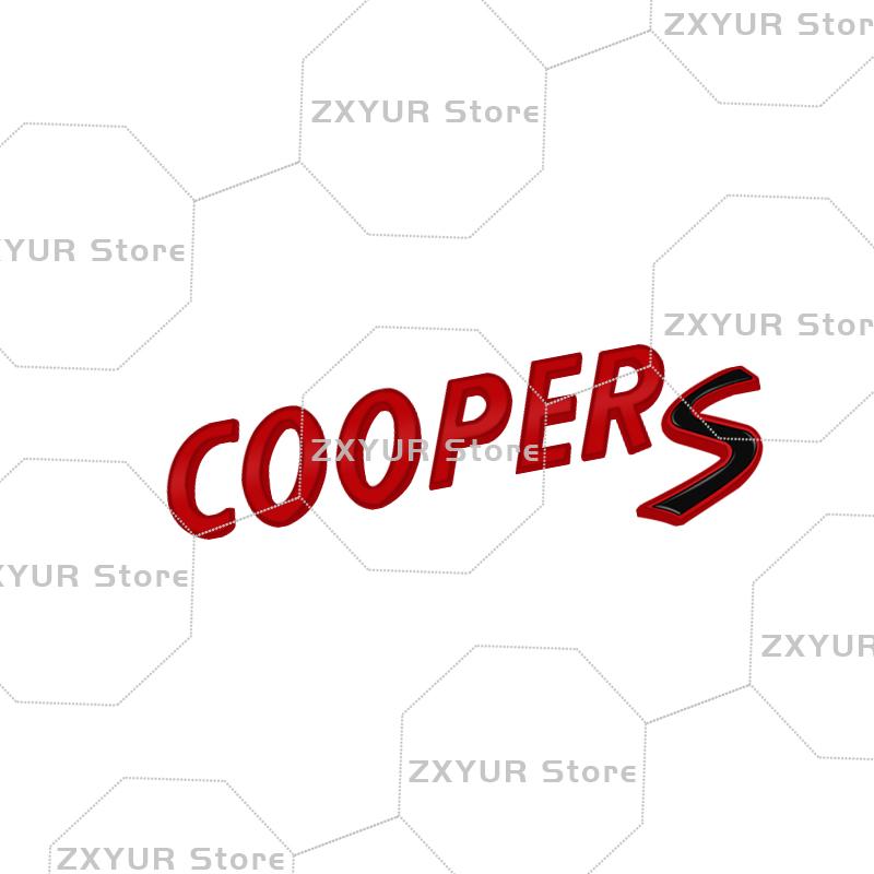 Metal COOPER SD Emblem Car Sticker Letter Badge Body Rear End Trunk Decor For Mini Cooper S R60 R52 R53 R55 R56 F54 F55 F56 F60
