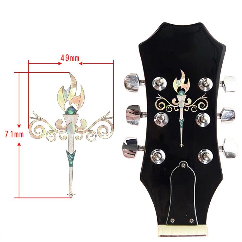 DIY Guitar Head Sticker PVC Guitar Headstock Decal Guitar Panel Sticker  Guitar Beginner Gifts
