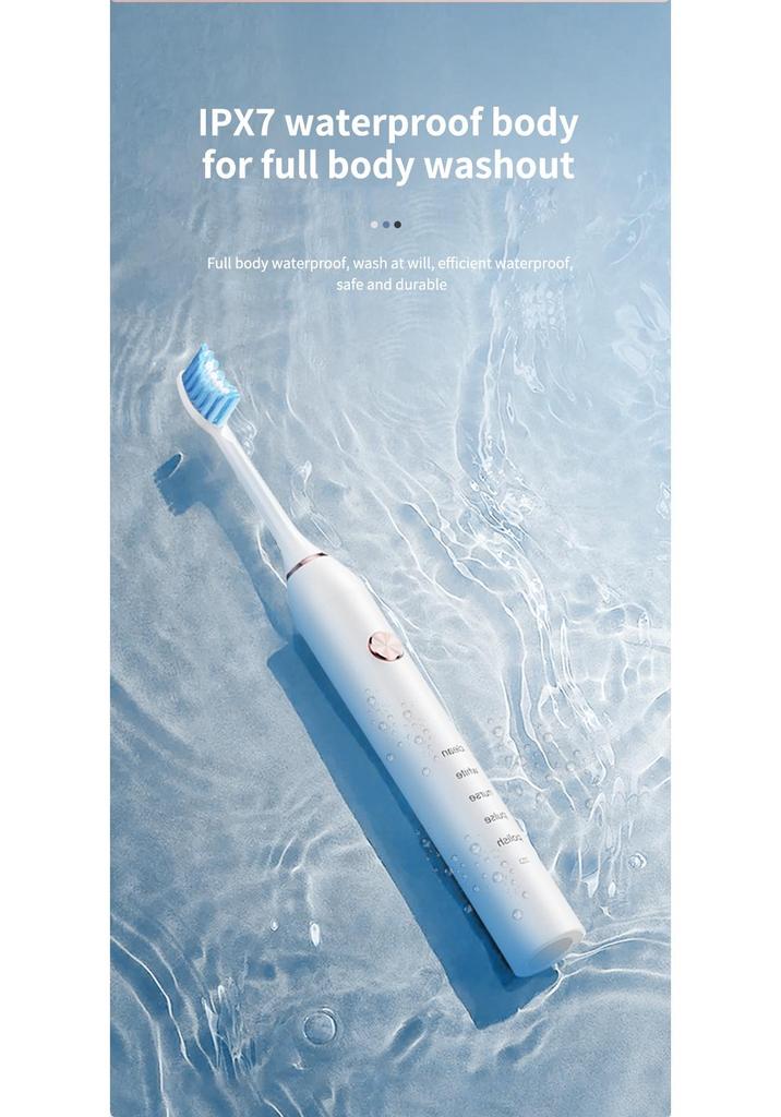 5-Speed Magnetic Levitation Electric Toothbrush with Soft Bristles for Adults, Home Use, Waterproof Design