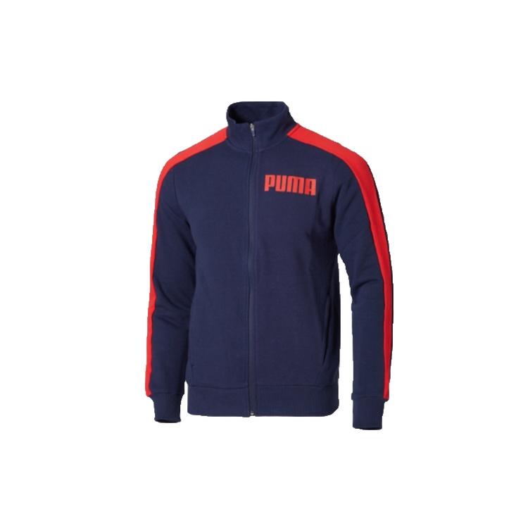 PUMA Knit Stand Collar Jacket Blue Men s 845164-03 S