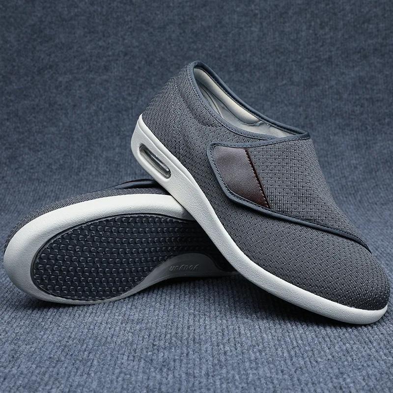 Breathable Non Slip Shoes for Middle-aged and Elderly People Light Casual Walking Shoes Adjustable Elastic Shoes