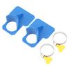 2 PCS Swimming Pool Pipe Fixing Holder Hose Support Mount Bracket with 2 Hose Clamps