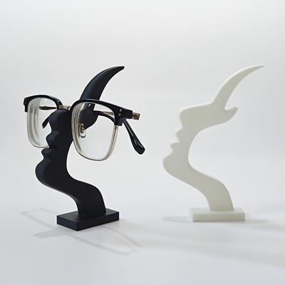 Design Clever and Creative Glasses Placement Stand Bar Shape, People's Side Face, Interesting and Simple Glasses Stand Ornament