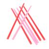 25Pcs Smoothie Straws Heart Shaped Pink Straws Drinking Cute Plastic Straws