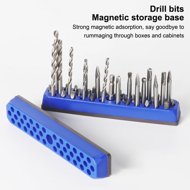 43 Holes Magnetic Hex Bit Holder Organizer For 1/4Inch Screwdriver Bit Storage Organizer Toolboxes Drill Bit Storage Box