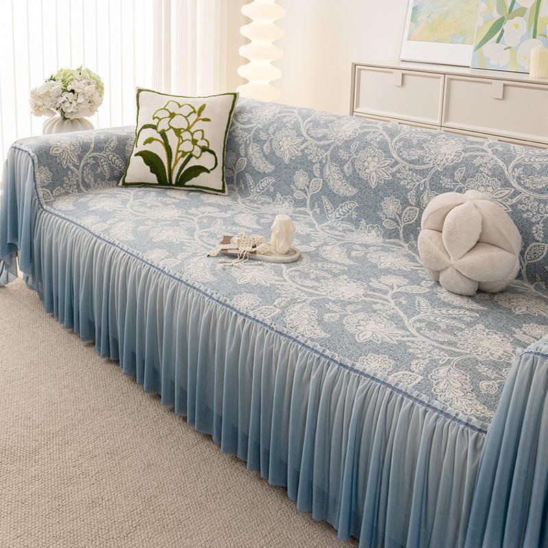 

Французский премиальный чехол для дивана ткань полотенце 2025 новый универсальный чехол-полотенце на все четыре сезона полный чехол чехол чехол защита от царапин кошек нескользящее одеяло 180*130cm